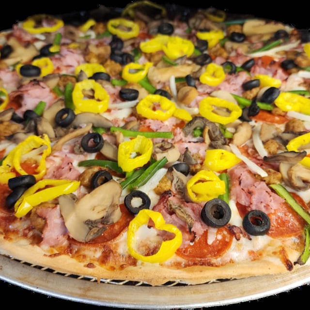 Kitchen Sink Pizza (Neapolitan or Cauliflower).