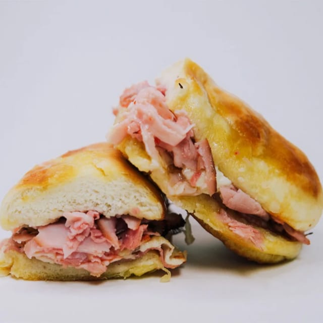 Hot Ham & Cheese Sandwich.